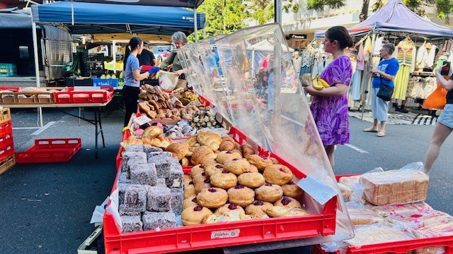 Baked goods at Kelvin Grove Markets