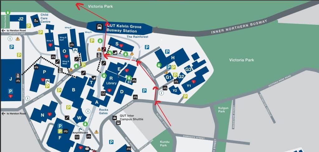 Walking directions to Victoria Park Bistro