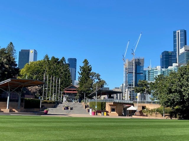 Celebration Lawn at Roma St Parkland