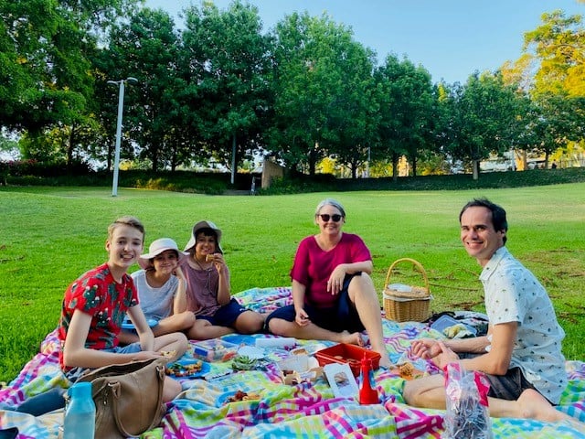 Picnic at Roma Street Parkland