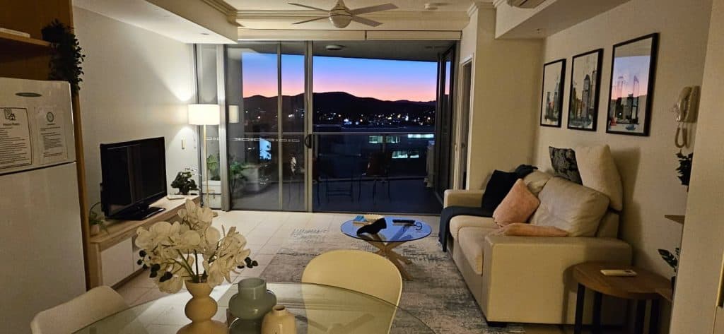 Sapphire apartment sunset view