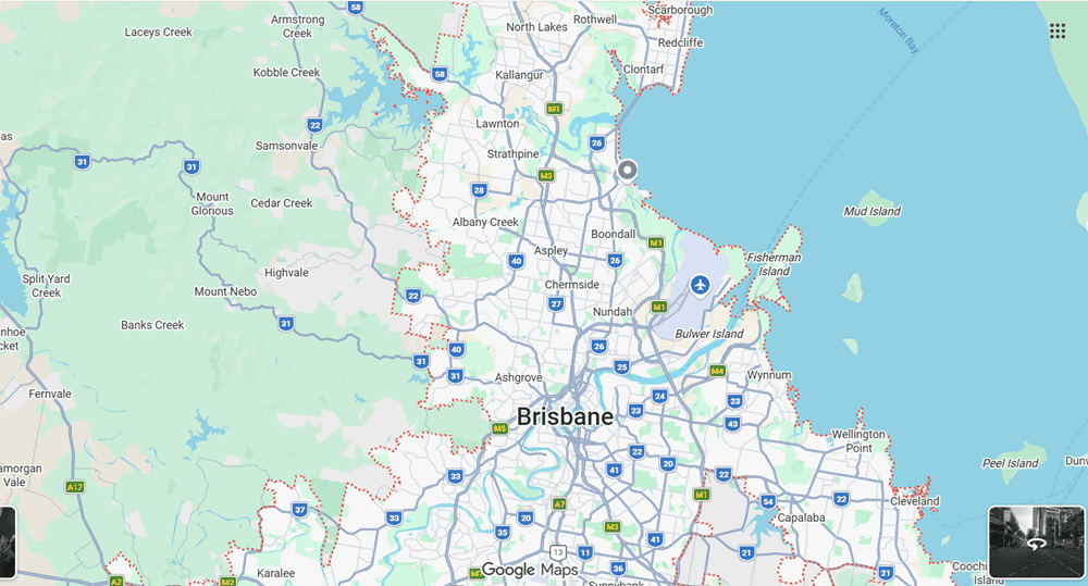 Map of Brisbane