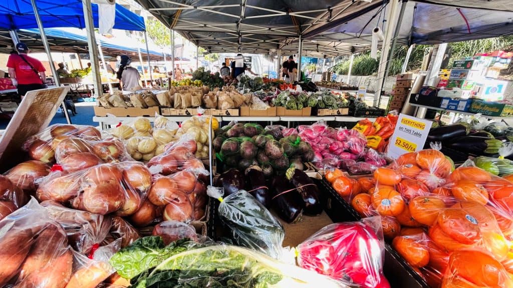 Fruit and veges at Kelvin Grove markets